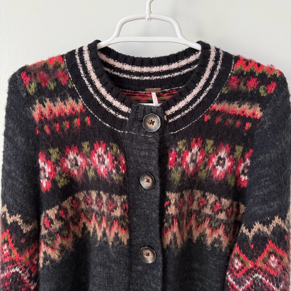 Free People Millie Cardi in Black - Picture 9 of 14
